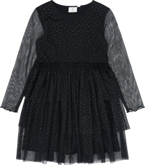 The New Kjole - Mesh - TnYancy - Black Beauty - The New - 5-6 år (110-116) - Kjole - Svart