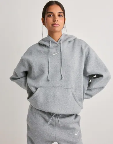 Nike - Grå - W Nsw Phnx Flc Os Po Hoodie
