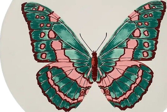 Anna + Nina Butterfly Manor Dessert Plate   MULTICOLOR   ONZE SIZE