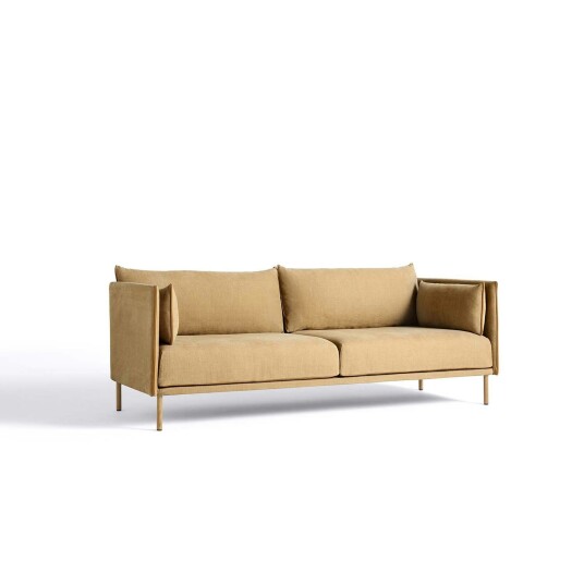 Hay Silhouette Sofa 3 Seater Linara 142/Cognac Piping/Oak