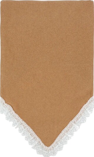Ganni Wool Scarf - BROWN - One Size