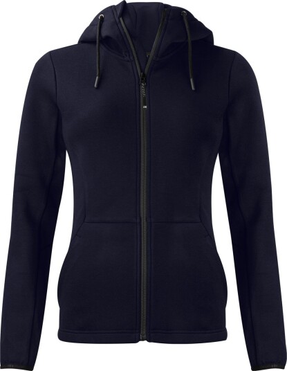 Cutter & Buck Pemberton Hood Full Zip Blå Golfgenser dame Navy (580) Small