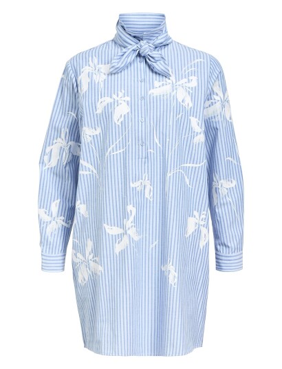 Object Objaiko Re L/S Short Dress 137 - Blue - 34 Object Objaiko Re L/S Short Dress 137 - Blue - 34