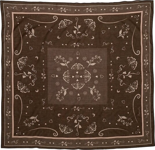 Maanesten | Olena Scarf 53X53 Brown | ONE SIZE