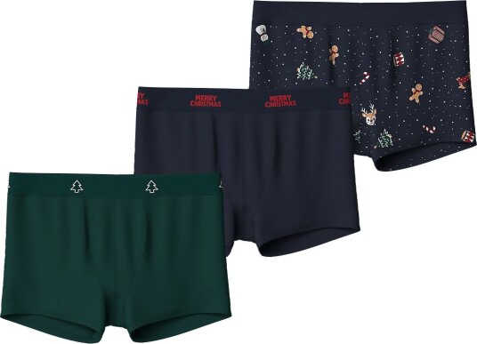 Name It Nkmvismas 3P Boxer Giftpack NAVY BLAZER 134 140