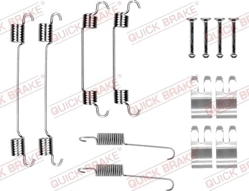 QUICK BRAKE 105-0076 Tilbehørsett, bremsesko QUICK BRAKE 105-0076 Tilbehørsett, bremsesko