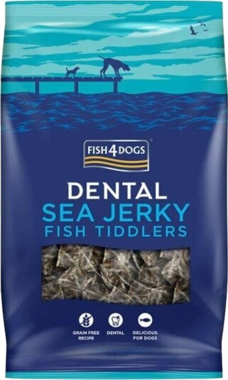 Fish4Dogs Dental Sea Jerky Hundegodbiter 575g - Helsefremmende Snacks