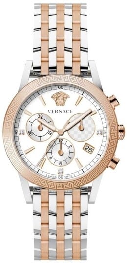 Versace Dameklokke VELT00819 Sølvfarget/Stål Ø41 mm