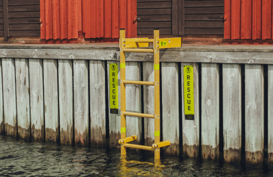 Redningsstige for brygger 215cm Redningsstige for brygger 215cm