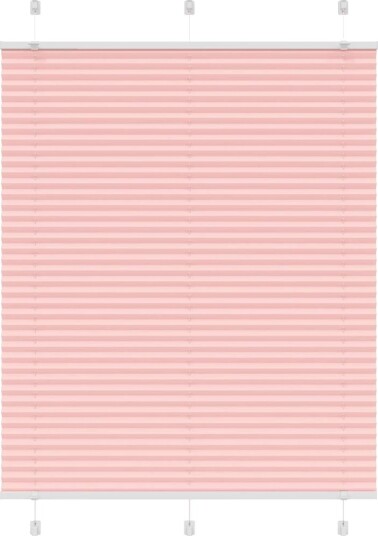 plisségardin Rosa 105x100 cm Stoff Bredde 104,4 Polyester
