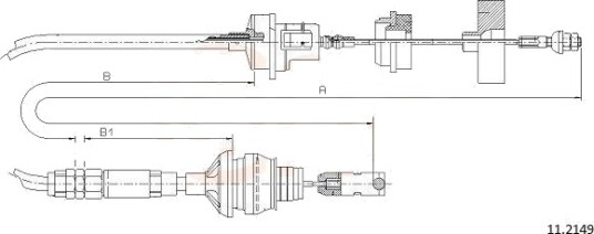 Clutchkabel COFLE 11.2149 Clutchkabel COFLE 11.2149