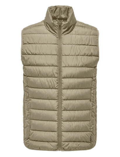 ONLY & SONS Onsbrody Quilt Vest Otw Vd - Beige - XL ONLY & SONS Onsbrody Quilt Vest Otw Vd - Beige - XL