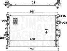 Radiator MAGNETI MARELLI 350213157700