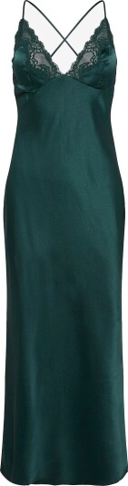 Hunkemöller Sd Long Satin Mya PONDEROSA PINE XS