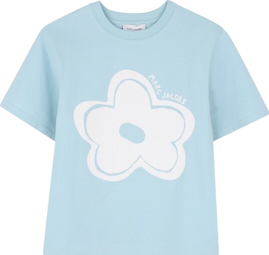Little Marc Jacobs T skjorte   Pale Blue m. Blomst   Marc Jacobs   8 år 128   T skjorte   Blå