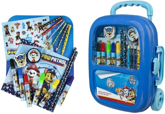 PAW Patrol tegnekoffert på hjul 19 deler PAW Patrol tegnekoffert på hjul 19 deler