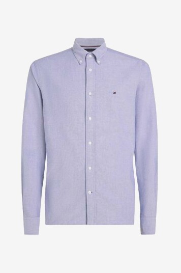 Tommy Hilfiger - Skjorte Solid Heritage Oxford RF Shirt - Hvit Tommy Hilfiger - Skjorte Solid Heritage Oxford RF Shirt - Hvit