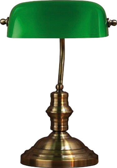 Bankers Bordlampe Grønn 25 cm Bankers Bordlampe Grønn 25 cm