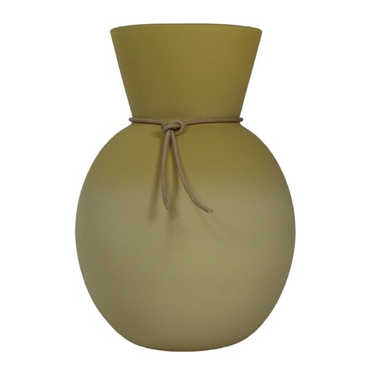 Nybro Crystal Happy vase 25 cm lemoncurd Nybro Crystal Happy vase 25 cm lemoncurd