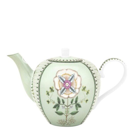 Pip Studio Lilly & Lotus Tiles tekanne 1,6L lysegrønn