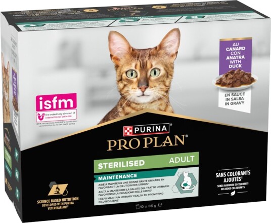 Pro Plan Våtfôr Adult Purina Cat Sterilised Maintenance And 10 X 85 G