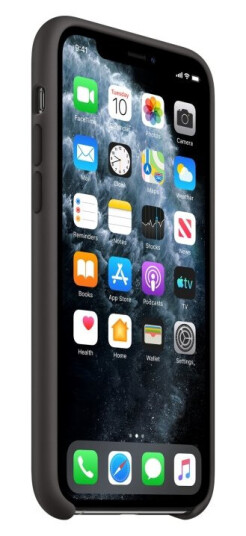 Apple - Beskyttende Deksel For Mobiltelefon - Silikon - Svart - For Iphone 11 Pro