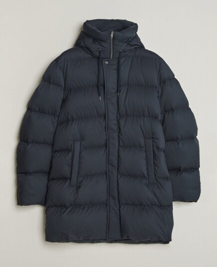 Herno Faux Fur Down Parka Navy Herno Faux Fur Down Parka Navy