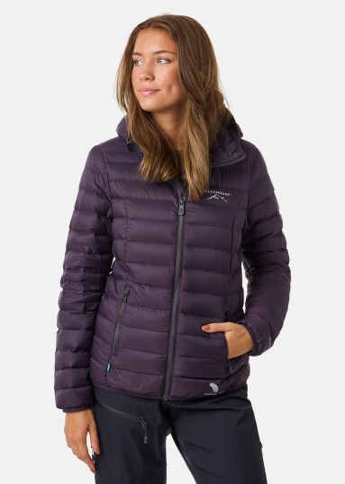 Swedemount Himalaya Hood Down Jacket W Dk. Plum 34 Vårjakker