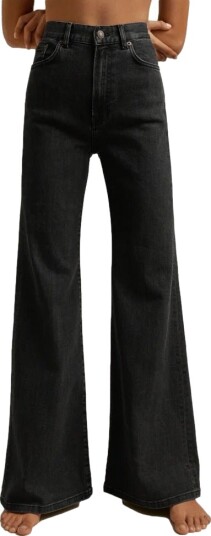 Jeanerica Fuji Jeans Used Black Jeans Vasket Sort female 28/32