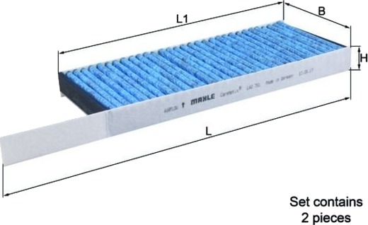 MAHLE LAO 751/S Kupefilter