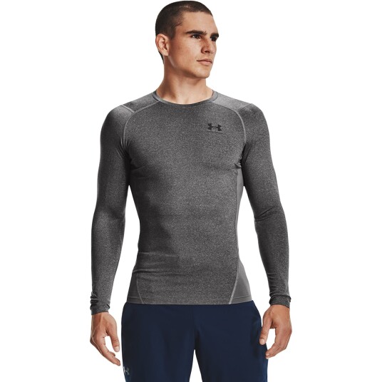 Under Armour Hg Armour Comp Ls Carbon Heather/black Carbon Heather/Black male XL