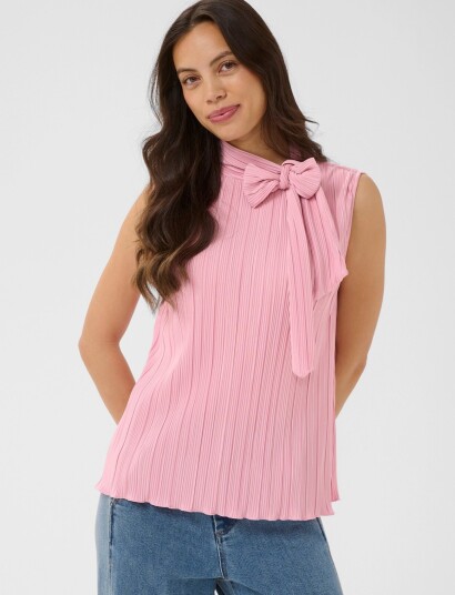 Saint Tropez Zunisz Ss Bow Top Pink XL