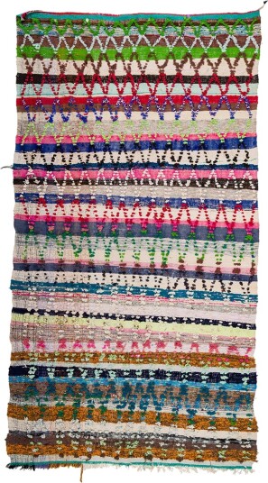 Marokkansk Boucherouite teppe 150 x 280 cm Størrelse: 150 x 280 cm