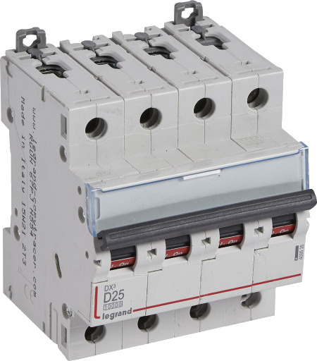 Legrand DX³ MCB automatsikring D25 3P 4M 10/16kA Legrand DX³ MCB automatsikring D25 3P 4M 10/16kA