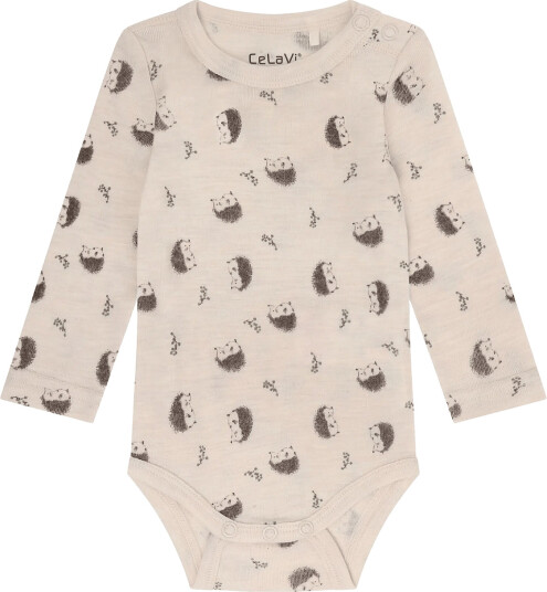 CeLaVi Body Ls Aop Beige 80 CeLaVi Body Ls Aop Beige 80