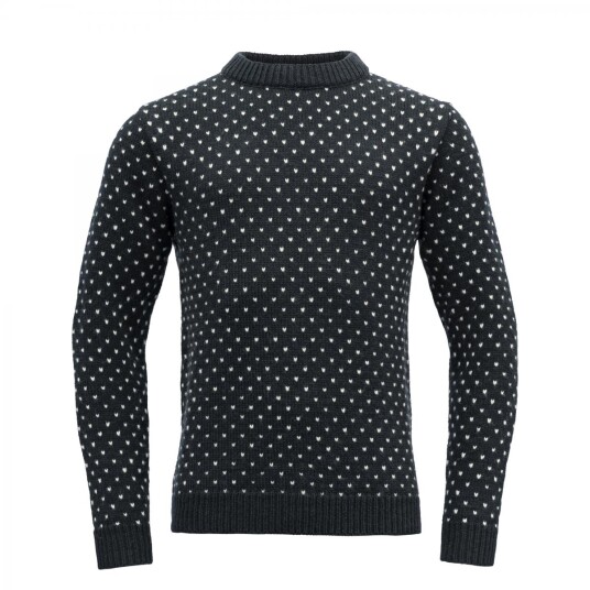Devold Sørisen Wool Sweater Herre, 284C INK/OFFWHITE, 2XL Devold Sørisen Wool Sweater Herre, 284C INK/OFFWHITE, 2XL