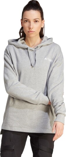 adidas Terrex Organizer Logo Hettegenser Dame Grå L