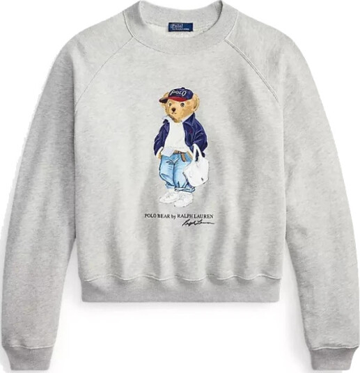 Polo Ralph Lauren Polo Bear Lightweight Fleece Crewneck Grey XL