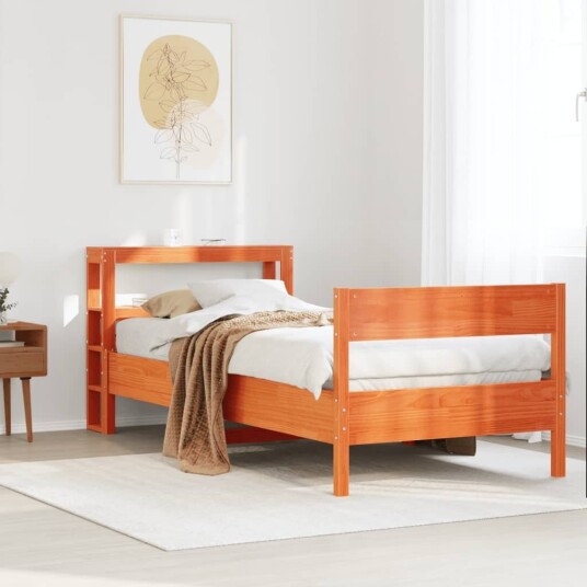  Sengeramme uten madrass voksbrun 75x190 cm heltre furu 3306212