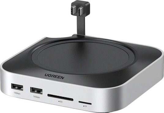 Ugreen CM841 11-i-1 USB-C Dokkingstasjon for Mac Mini M4 med NVMe SSD Støtte Grå