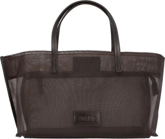 Staud Christos Mini Mesh Tote   Grey   