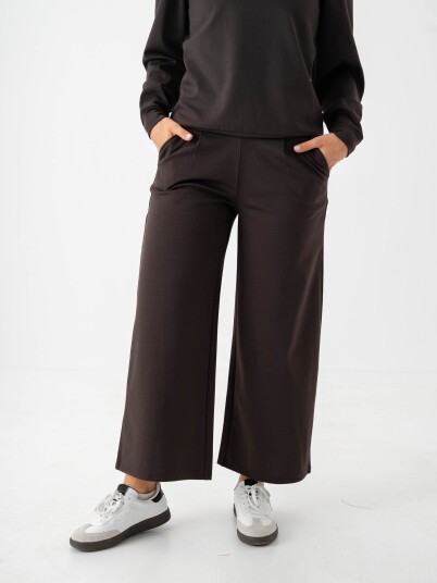Ichi Kate Wide Pant Brun M