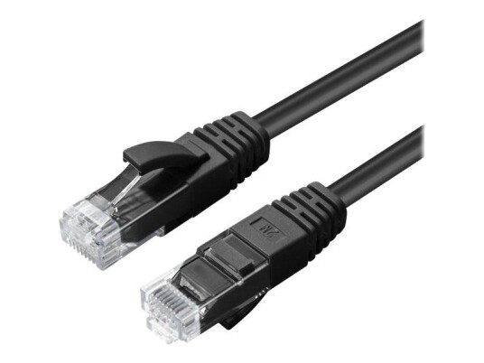 MicroConnect Cat8 Koblingskabel 25 cm RJ-45 Svart