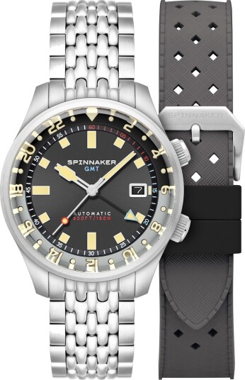 Spinnaker Herreklokke SP 5121 33 Bradner Grå/Stål Ø42 mm