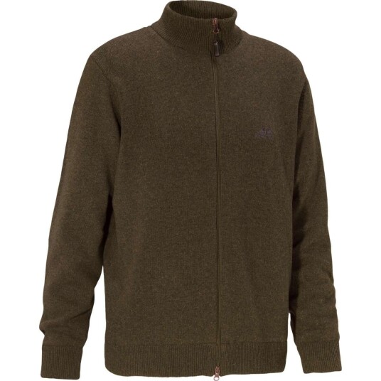 Swedteam Brad Classic Sweater Full zip Brown 3XL