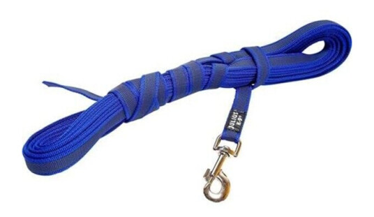 Julius-K9 C&G - Super-grip leash blue/grey 20mm/3.0 without handle