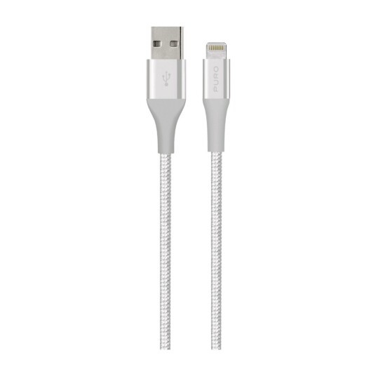 PURO USB-LIGHTNING KABEL 1,2 M KEVLAR SØLV