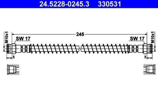 Bremseslange ATE 24.5228-0245.3