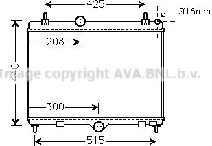 PRASCO PEA2358 Radiator motorkjøling PRASCO PEA2358 Radiator motorkjøling