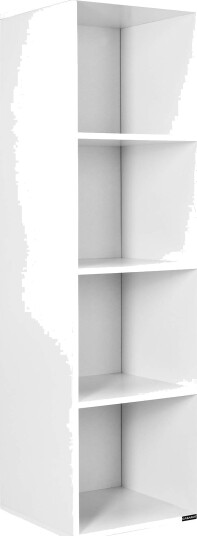 Bokhylle med 4 rom – 106x30x30cm hvit